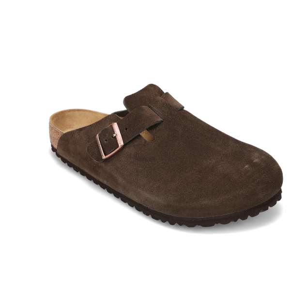 Shop Men's Boston Soft Footbed Mocha Suede | Men's Slip Ons Shoes
