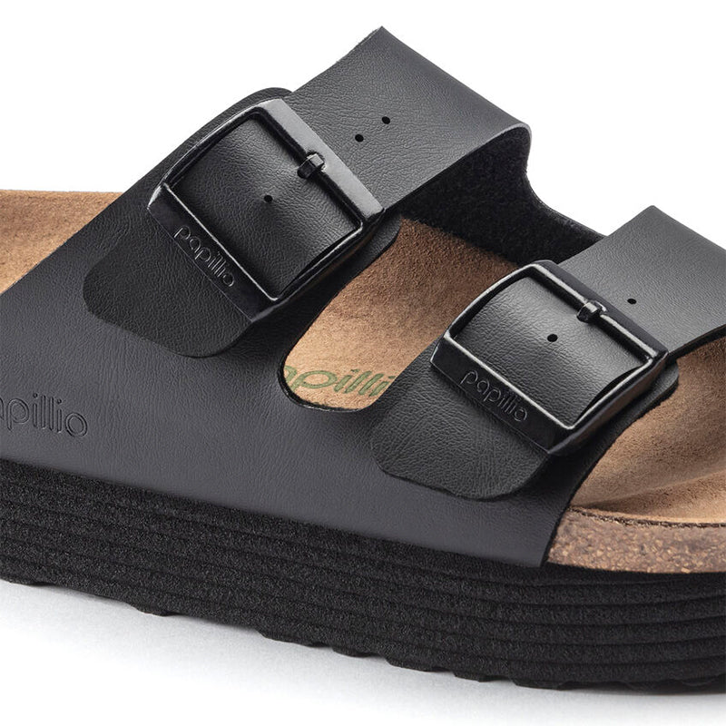 Women's Arizona Platform Vegan Black Birko-Flor