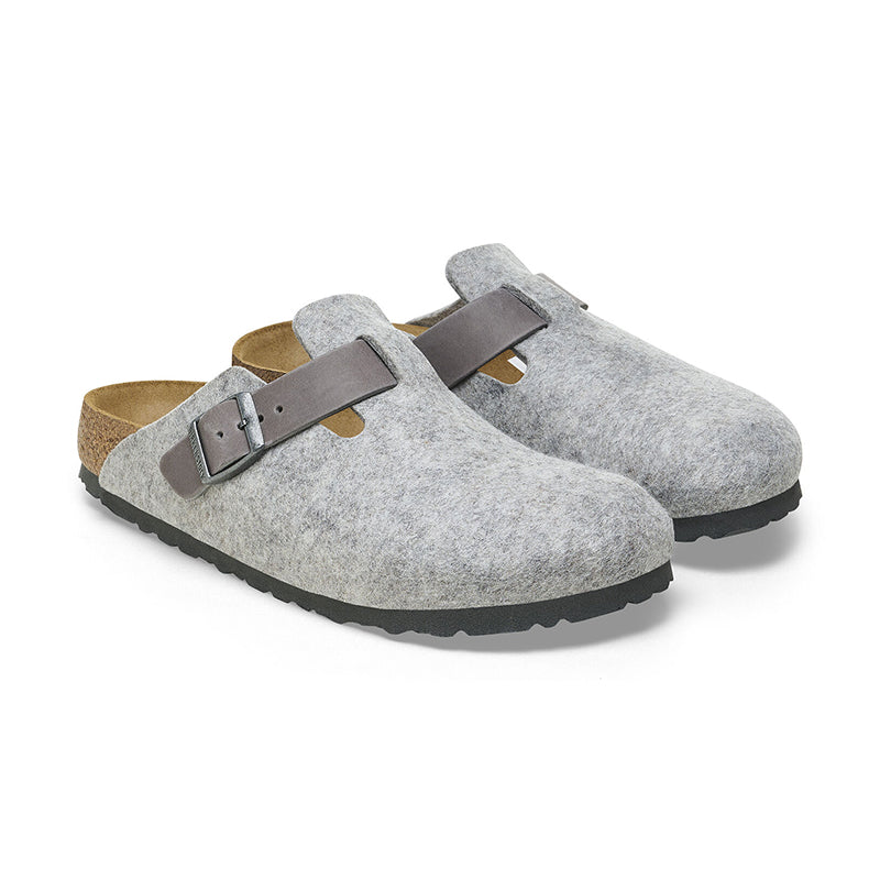 Men's Boston Light Gray Wool