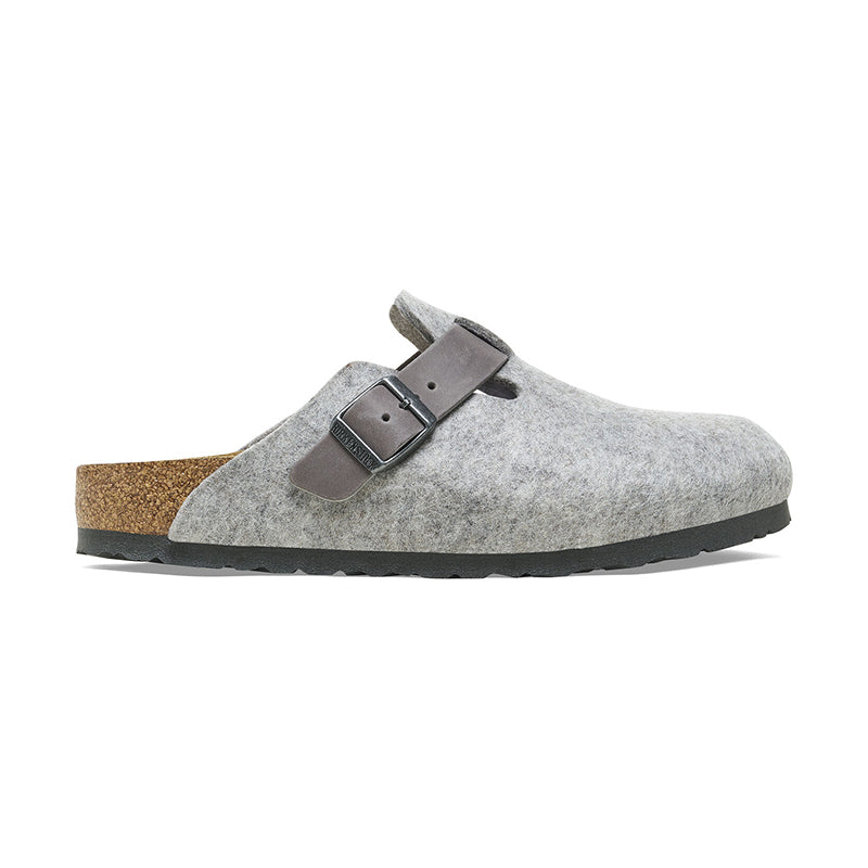 Men's Boston Light Gray Wool