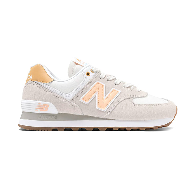 Women's 574 Timberwolf/Alpha Orange – Tradehome Shoes