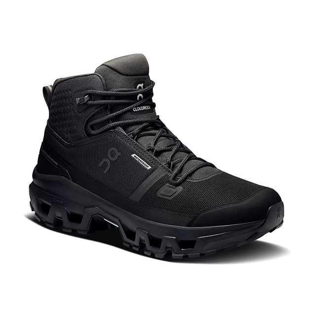 Shop Men's Cloudrock Mid Waterproof Black/Black | Men's Trail