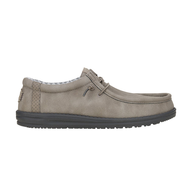 Project Cloud Wally Suede Moc Toe Shoes Mens 11 Gray Crepe Sole 100% Genuine Leather - Venetian Loafers for Men Non Slip  main image 4