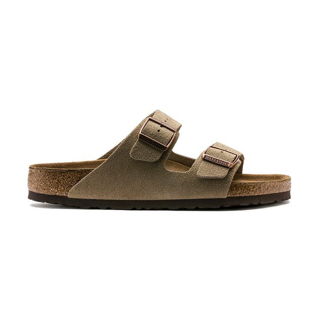 【関税&送料込】Birkenstock Brown Suede Arizona Slippers Birkenstock - Arizona Soft Footbed Sandals - Brown
