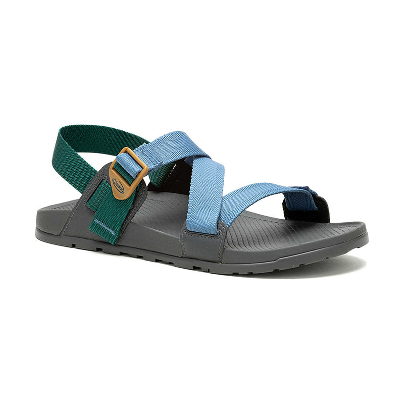 Men's Chaco Lowdown Sandal - Blue Green - 45° Angle - Available at Tradehome Shoes