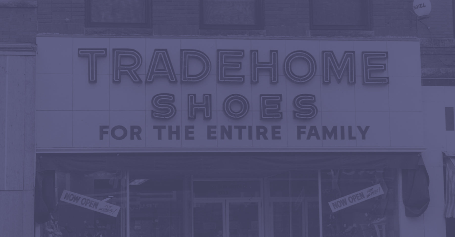Old photo of TRADEHOME Shoes location.