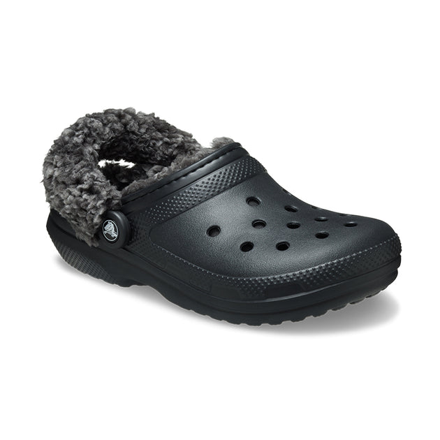 Crocs Classic Lined Overpuff‎ Clog Black Fleece Lined Slip On M7/W9 Cozy Comfort Crocs Classic Lined Overpuff Clog Black 210059-001 Slip-on  main image 4