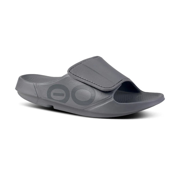 靴 OOFOS OOahh - Slate OOFOS OOahh Men's Slate – Holabird Sports