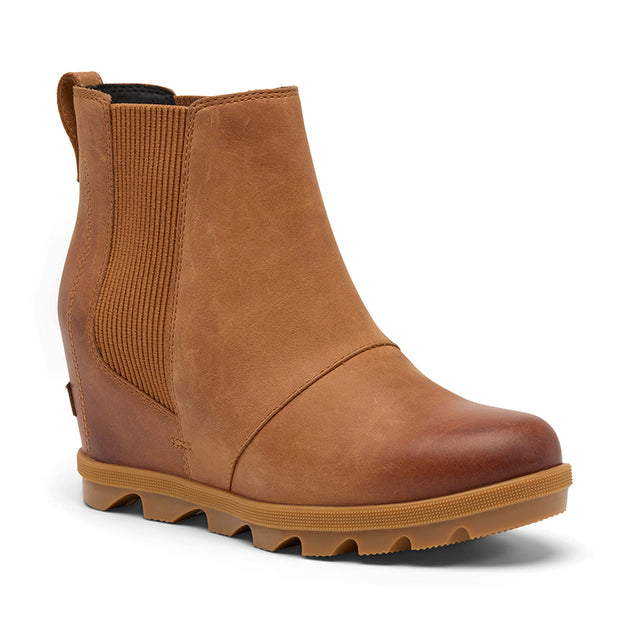 Women's Joan Rhapsody Chelsea Wedge Velvet Tan/Gum – Tradehome Shoes