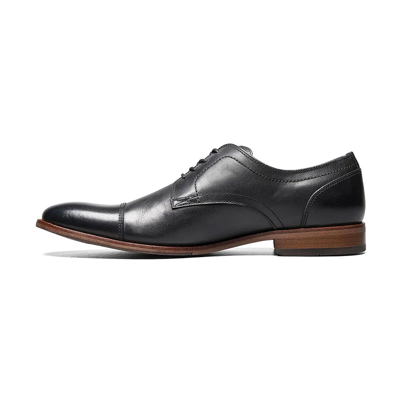 Men's Flex Cap Toe Black Smooth