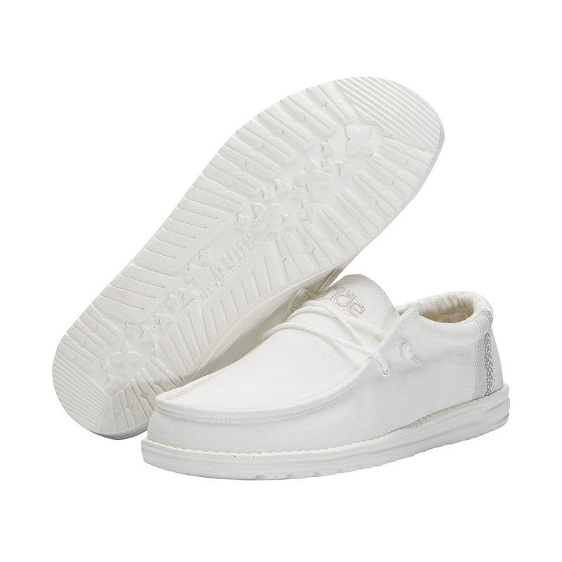 Men's Wally Break Stitch White