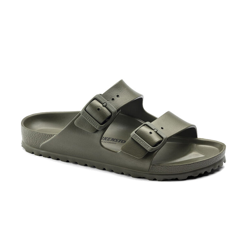 Men's Birkenstock Arizona EVA - Khaki - 45° Angle - Available at Tradehome Shoes
