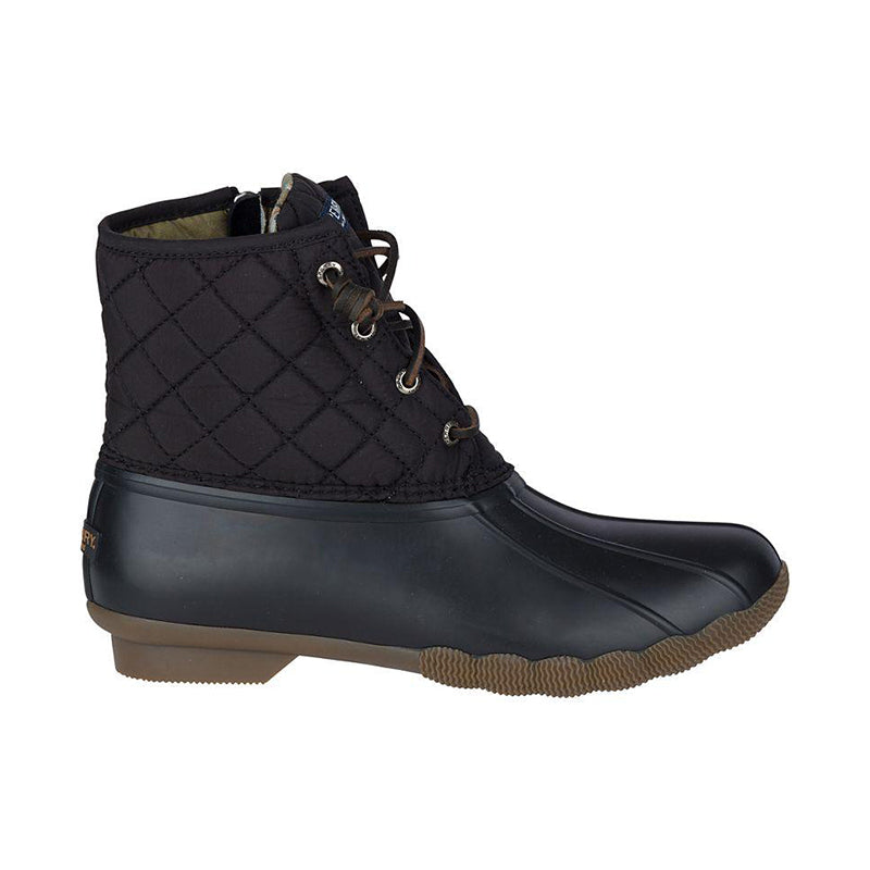 Women's Saltwater Black Quilted Nylon