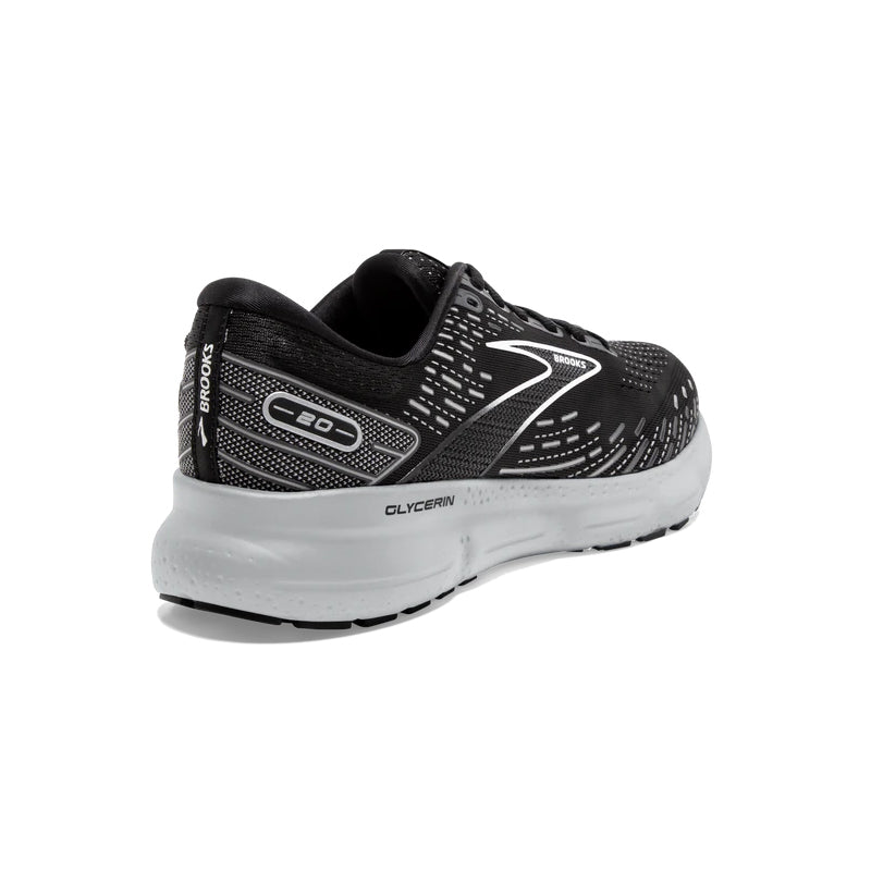 Men's Glycerin 20 (WIDE) Black/White/Alloy