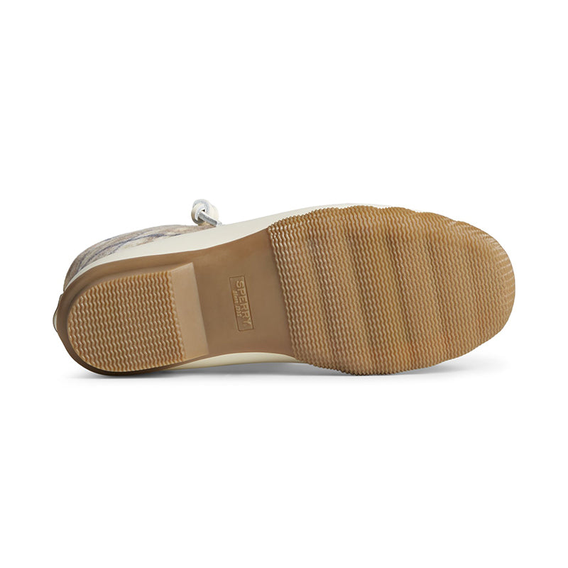 Women's Saltwater Wool Plaid Ivory