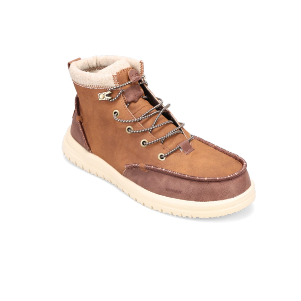 Hey Dude Bradley Classic Men’s 10 Cognac Brown Leather Water Resistant Boot NIB HEYDUDE Bradley Classic Boot Cognac Men main image 3
