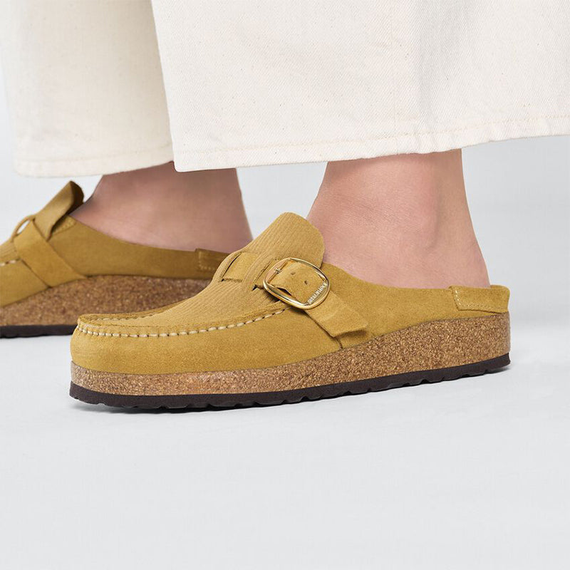 Birkenstock Buckley Suede Loafer Slip-On in Mustard Yellow women’s 9/mens 7 Women main image 4