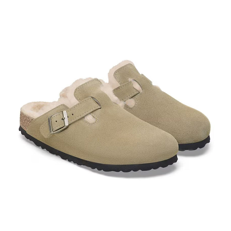 Women's Boston Shearling Taupe/Natural