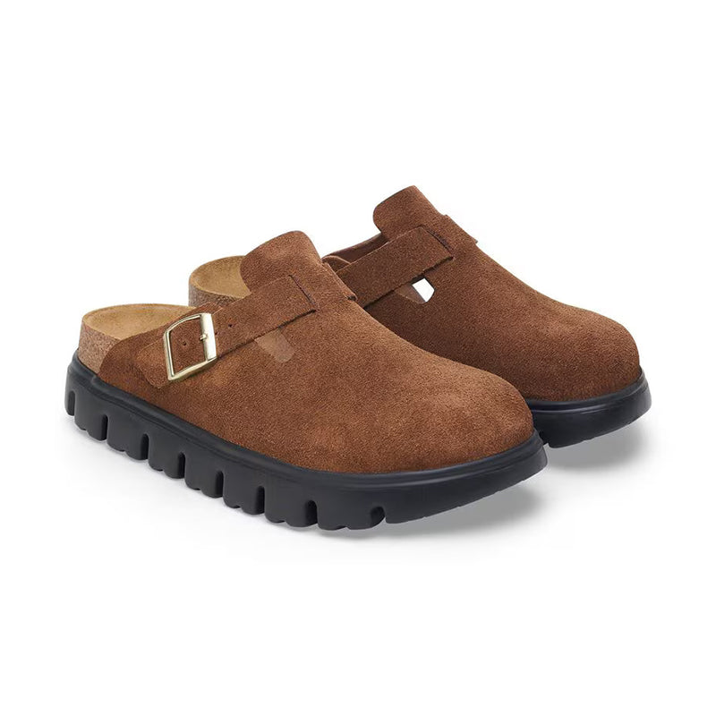 Women's Papillio by Birkenstock Boston Narrow Chunky Dark Tea