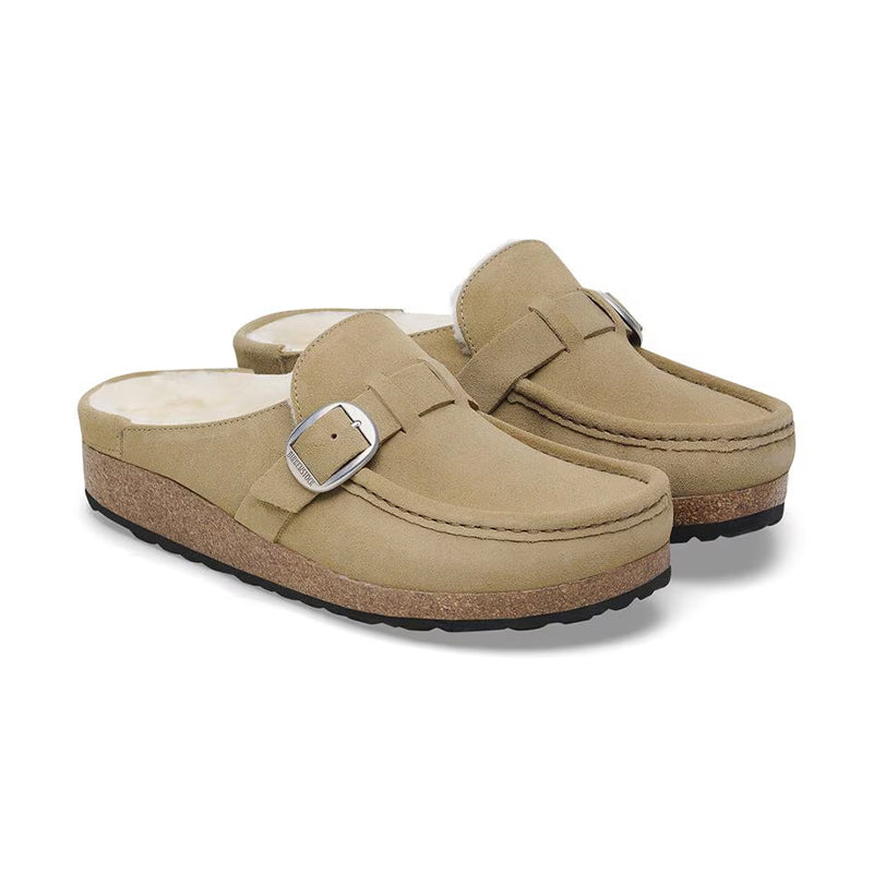 靴 BIRKENSTOCK BUCKLEY SHEARLING Buckley Shearling Suede Leather Beryl | BIRKENSTOCK