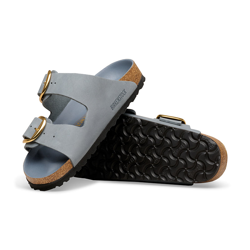 Women's Arizona Big Buckle Narrow Basalt Grey Oiled Leather