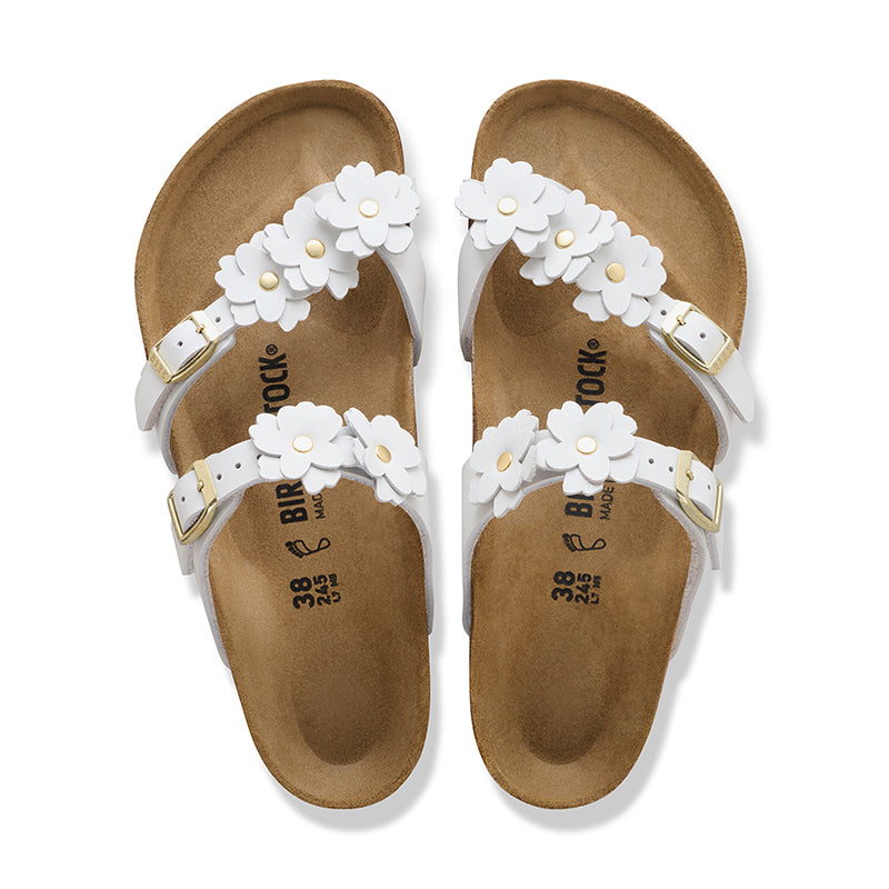 Shop Women's Mayari Flowers White Leather | Women's Comfort