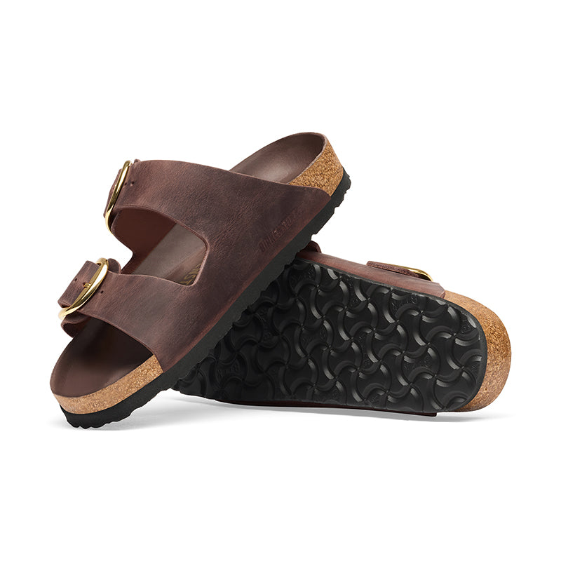 Women's Arizona Big Buckle Narrow Habana Oiled Leather