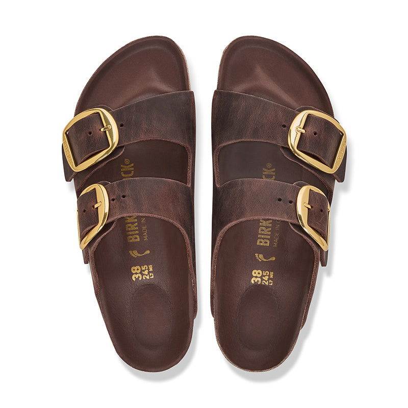 Women's Arizona Big Buckle Narrow Habana Oiled Leather