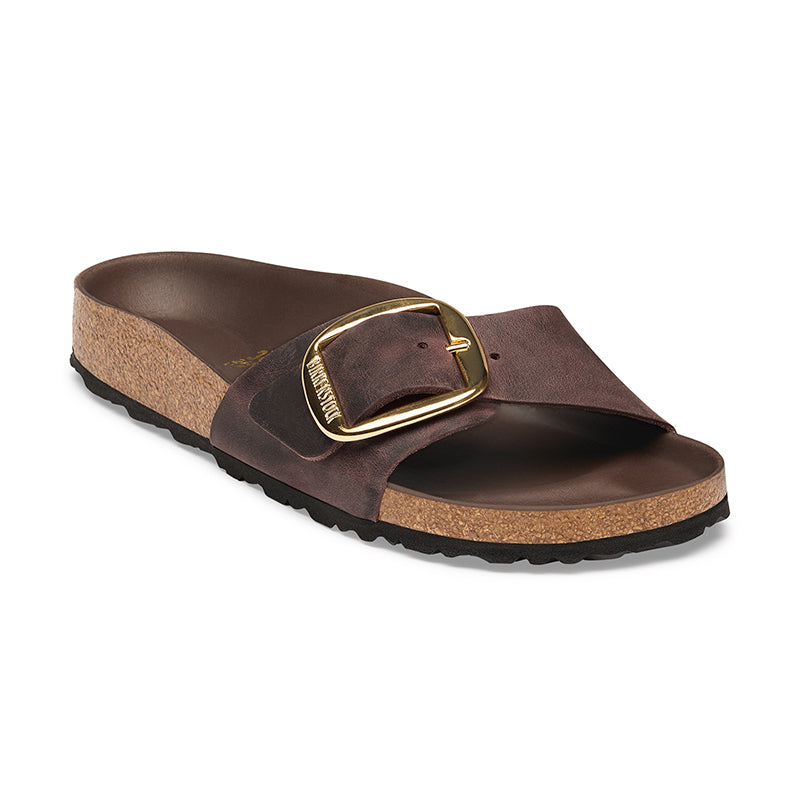 Women's Madrid Big Buckle Narrow Habana Oiled Leather