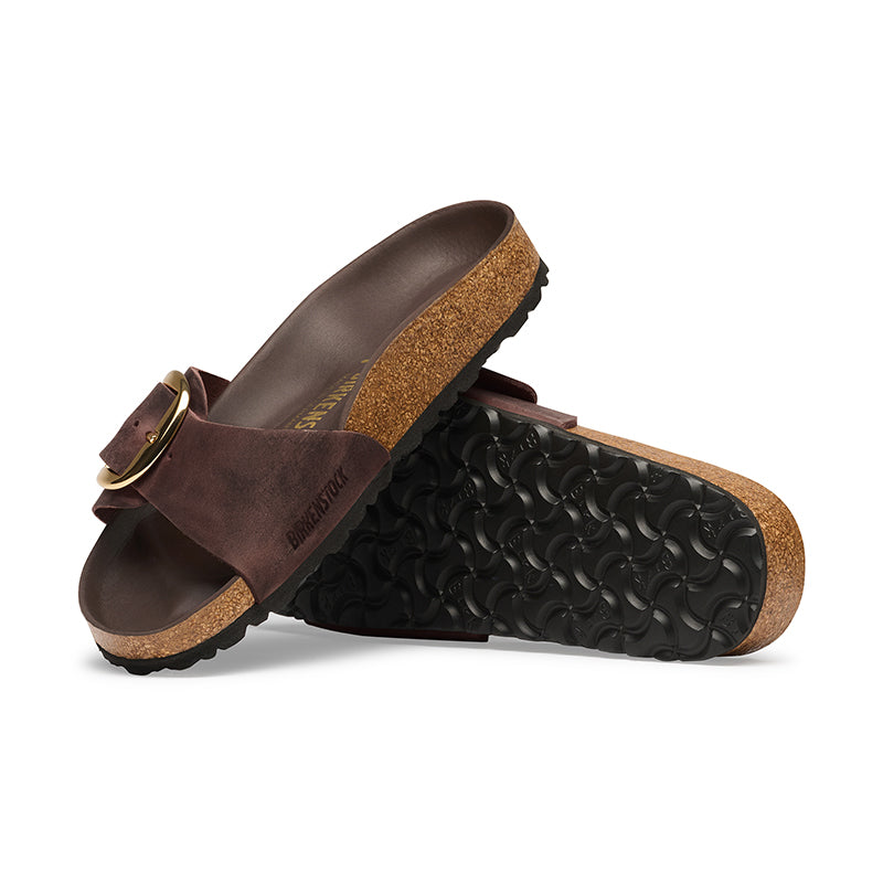 Women's Madrid Big Buckle Narrow Habana Oiled Leather