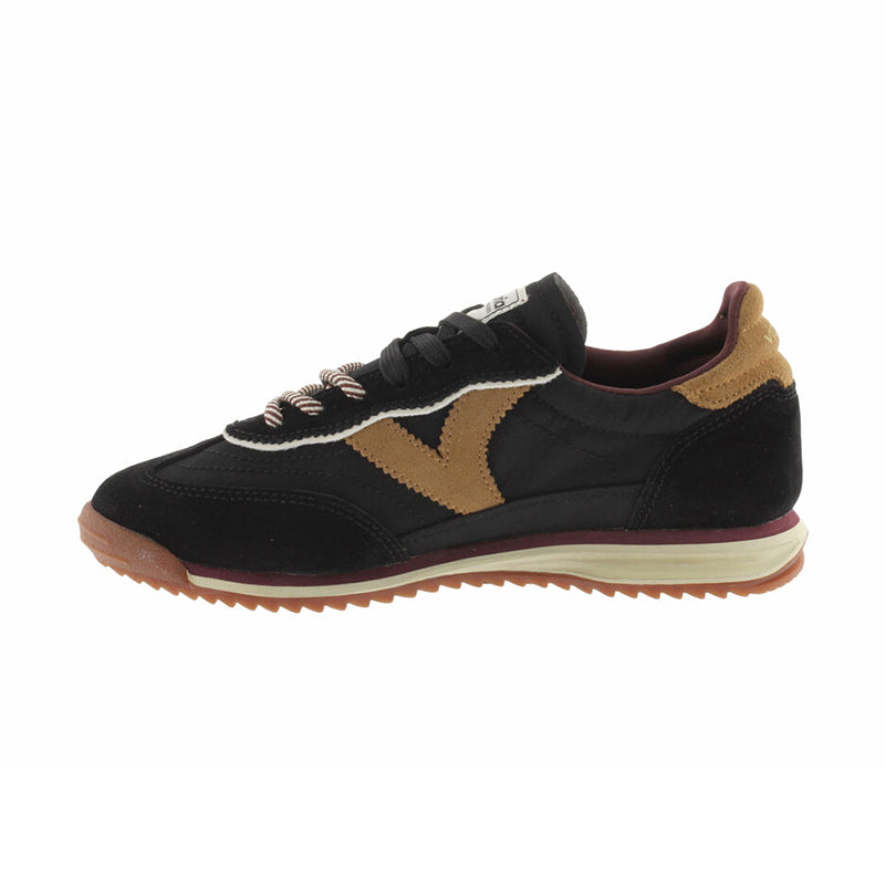 Women's Saturno Serraje & Nylon Negro