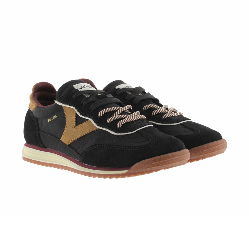 Women's Saturno Serraje & Nylon Negro