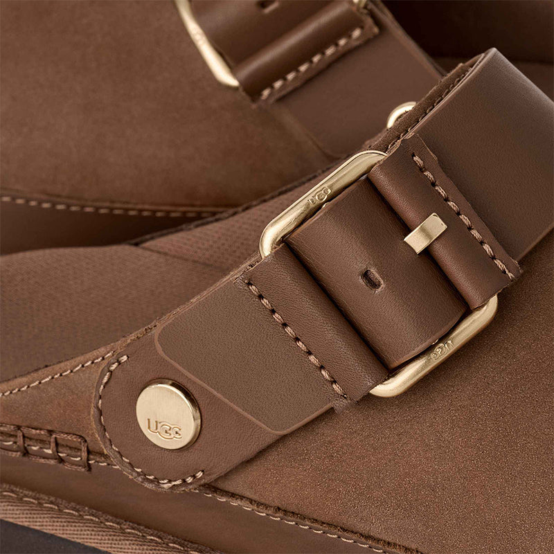 Women's Goldenstar Villa Clog Dark Chestnut