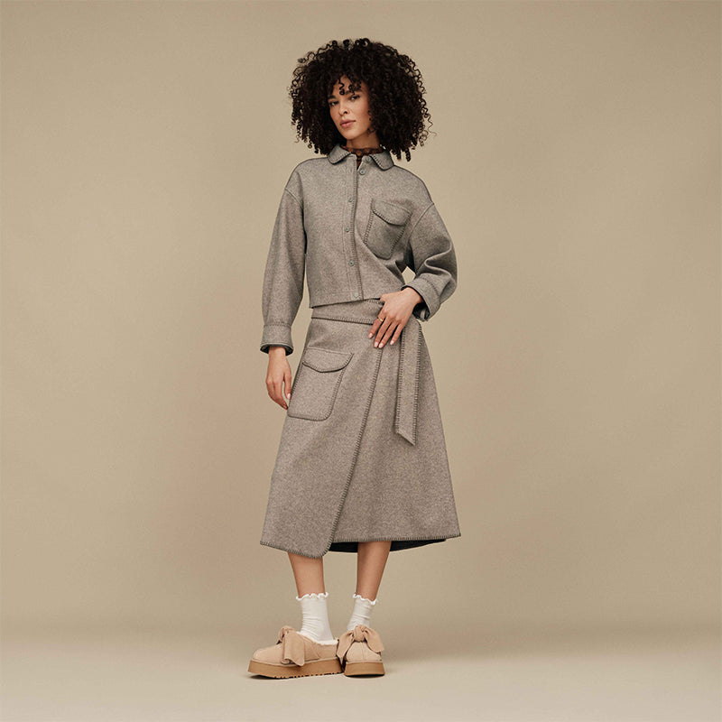 Women's Platform Slip-On Bow Sand