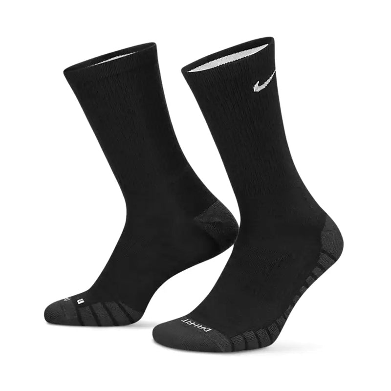 nike dress socks Nike Dry Cushion Crew Training Socks (3 Pair) Size L (Black)