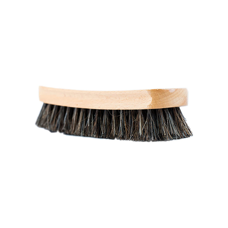 Cadillac Rocker Back Shoe Brush - 6.5" - Angled Side View - Available at Tradehome Shoes