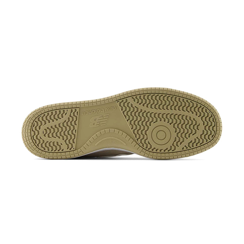 Bottom view of New Balance Men's BB480 Low sneaker in mindful grey.