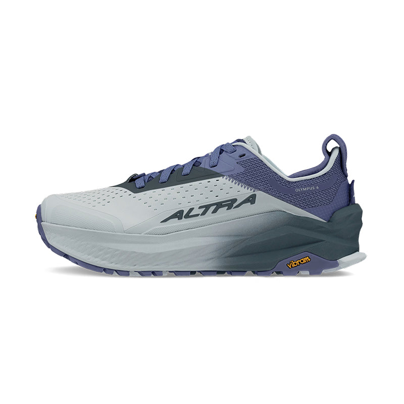Shop Women's Olympus 6 Grey/Blue | Women's Trail Shoes by Altra
