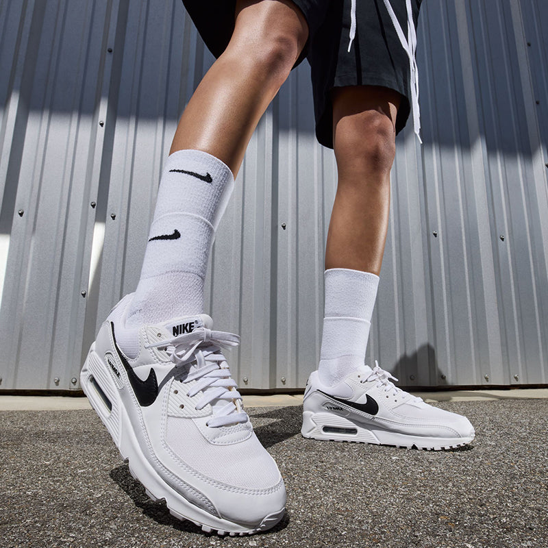 Women's Air Max 90 White/Black/White – Tradehome Shoes