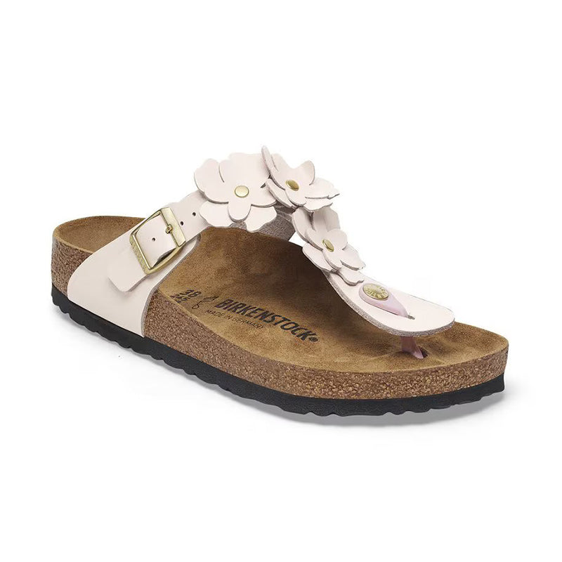 【ビルケンシュトック 38】flower Light Roseアローズ別注 Shop Women's Gizeh Flowers Light Rose Leather | Women's Comfort
