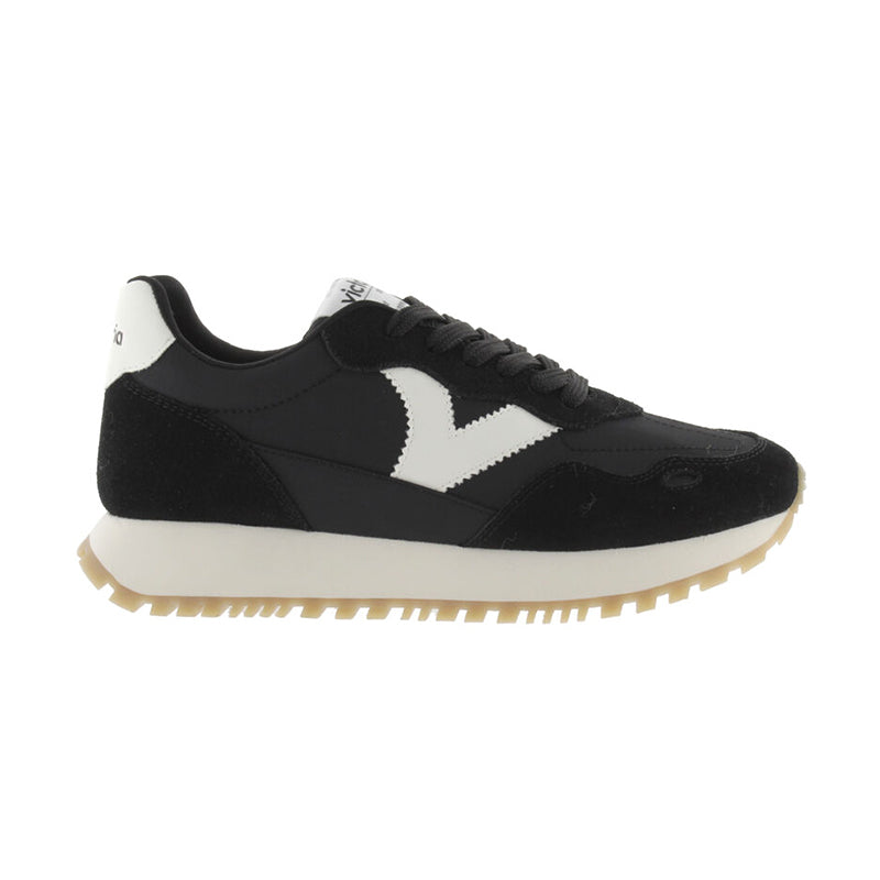 Women's Viento Nylon & Serraje Negro