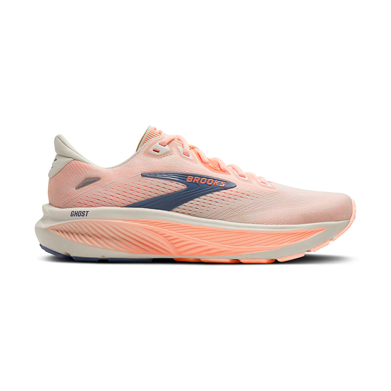 Women's Ghost 18 Star White/Cyber Peach/Grey