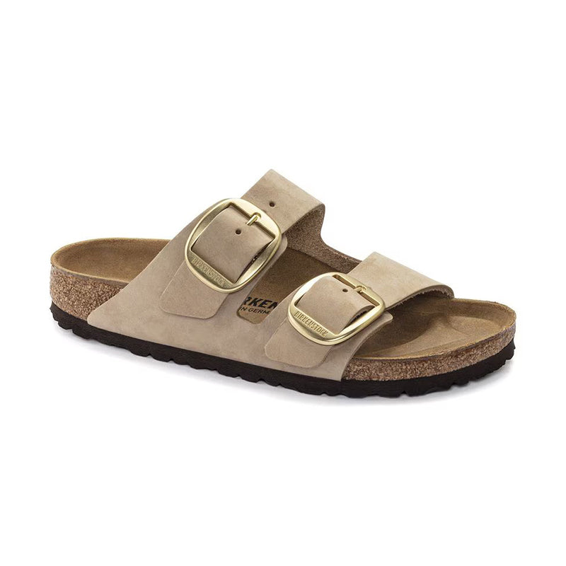 Women's Arizona Big Buckle Narrow Sandcastle Nubuck