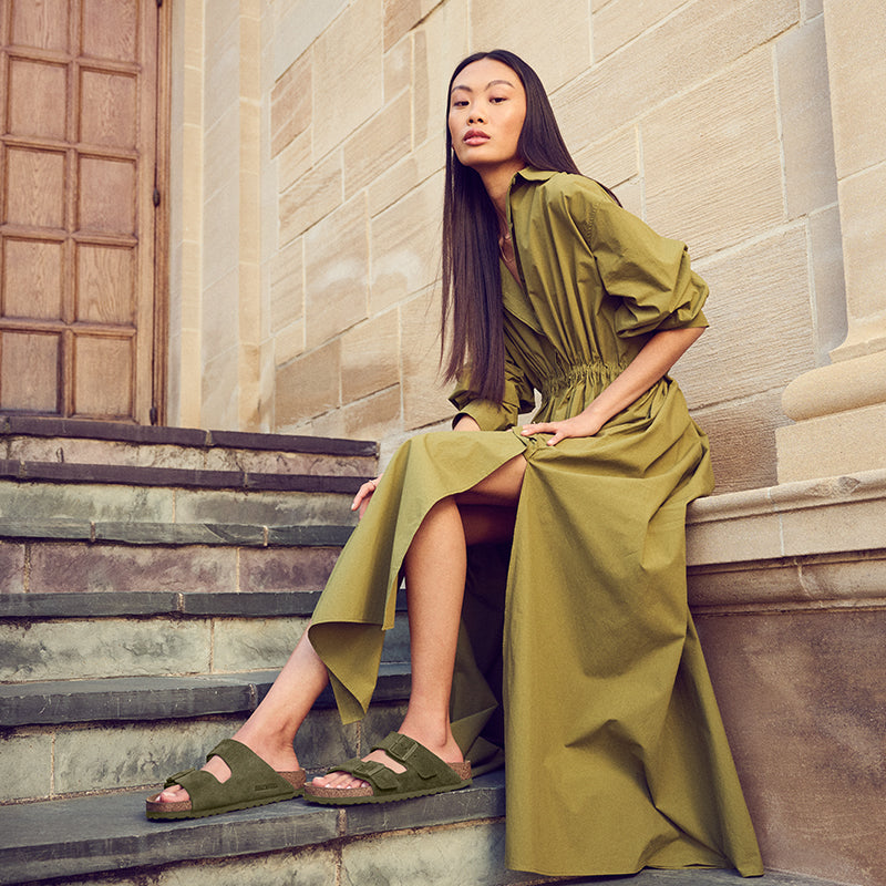 Women's Arizona Narrow Thyme Suede – Tradehome Shoes