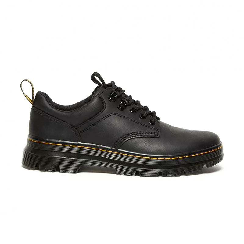 Dr Martens Reeder Shoes Mens Size 12 Black Leather Low Top Oxford AirWair Work Reeder Utility Shoes in Black | Dr. Martens main image 2