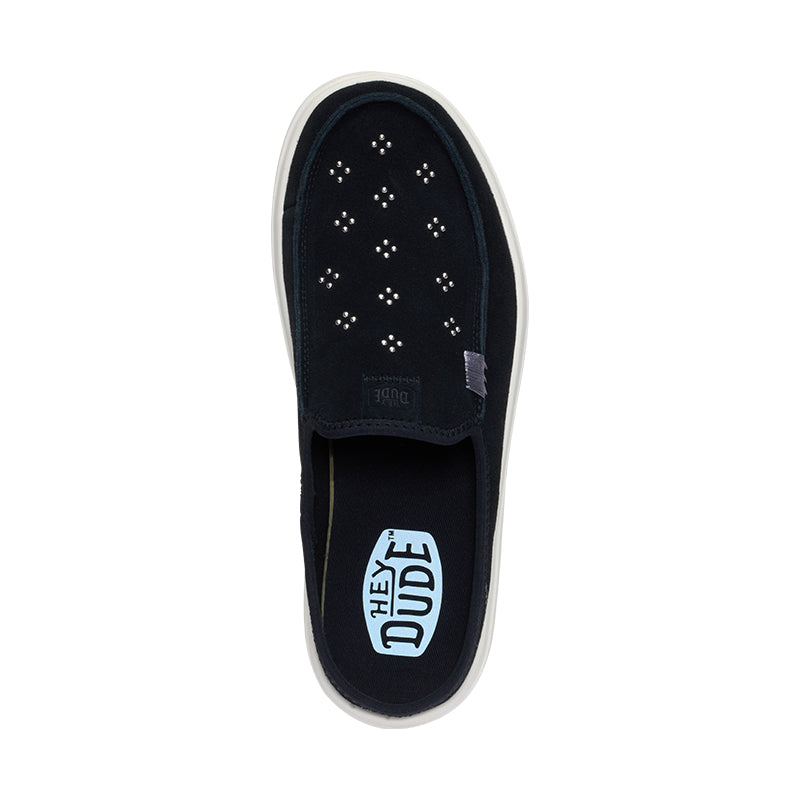 Women's Austin Lift Suede Stud Black