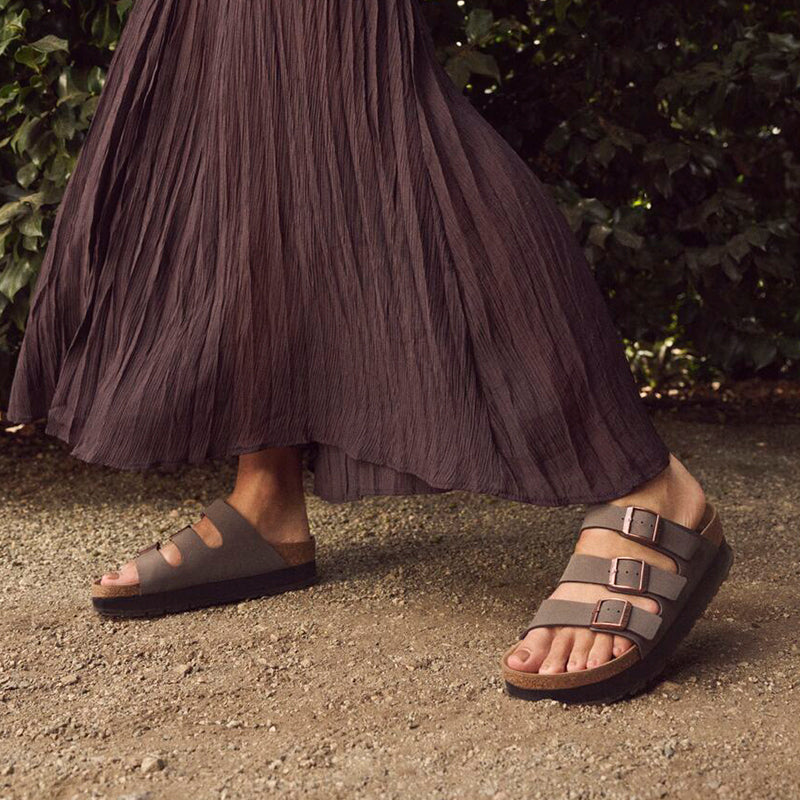 Women's Florida III Platform Vegan Narrow Mocha Birkibuc