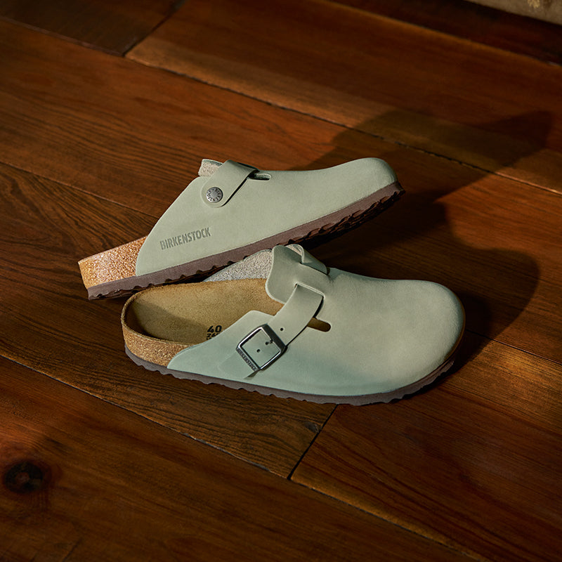 Shop Women's Boston Narrow Pure Sage Oiled Leather | Women's Slip
