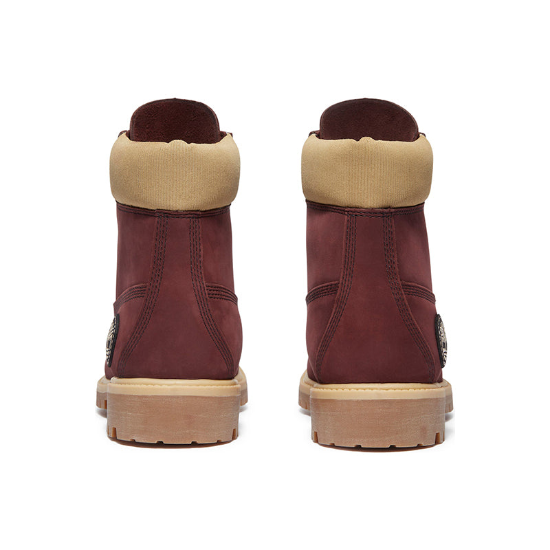 Timberland 6 Inch Premium Waterproof Boots Burgundy Nubuck Mens 10 A5U3K Gold Men main image 4