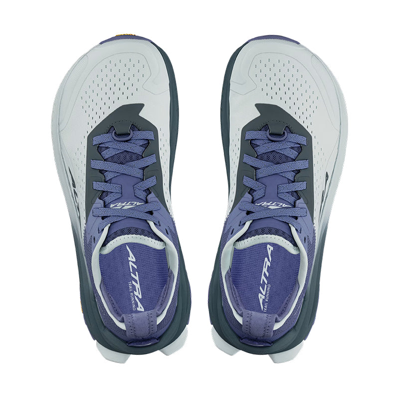 Shop Women's Olympus 6 Grey/Blue | Women's Trail Shoes by Altra